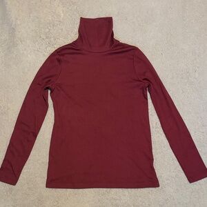 Women’s Lands’ End Jersey Fitted Turtleneck